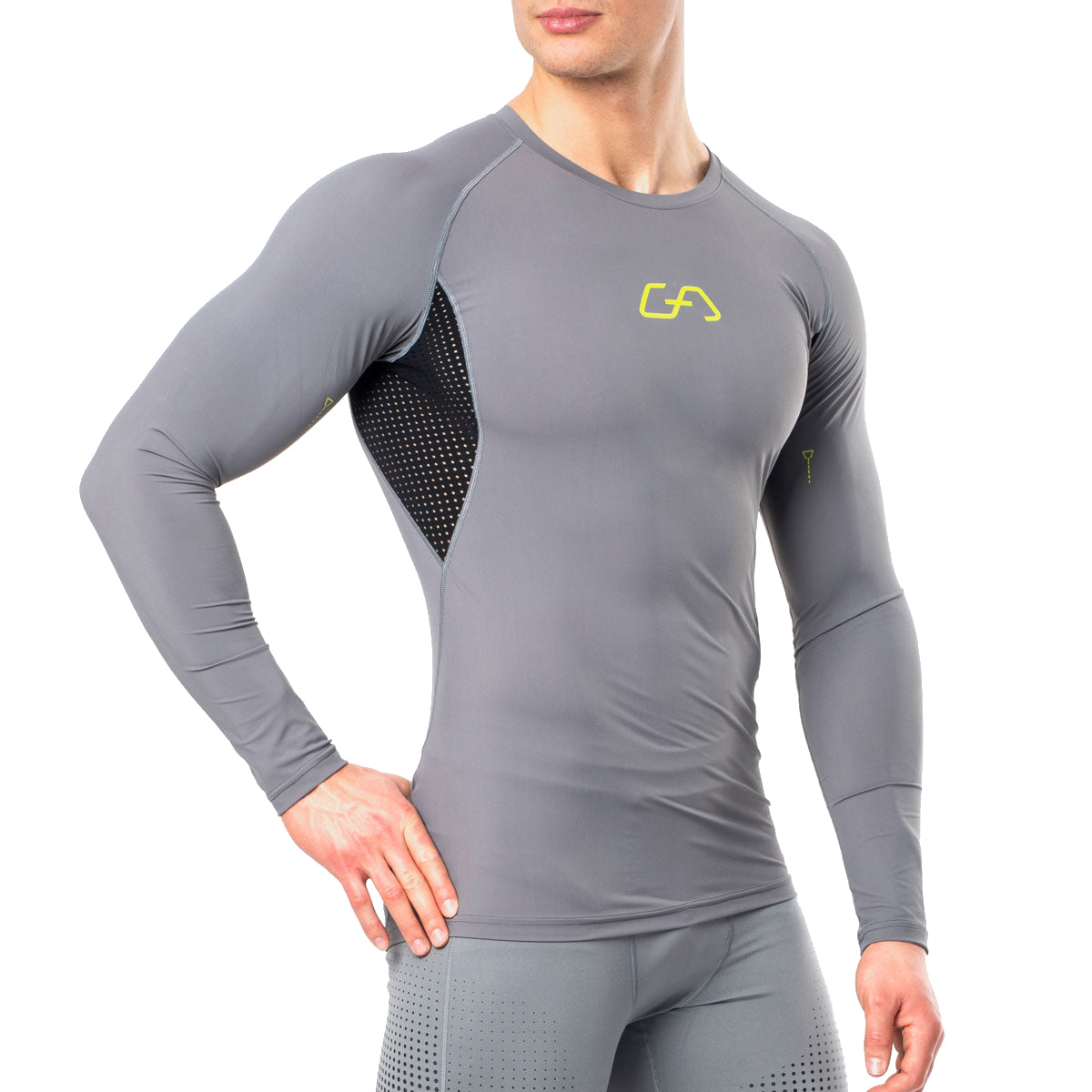 Image of Langarm Kompressionsshirt Herren HiTense