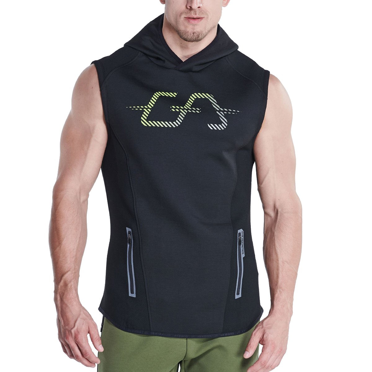 Image of OutRun Sleeveless Hoodie Vest for Men
