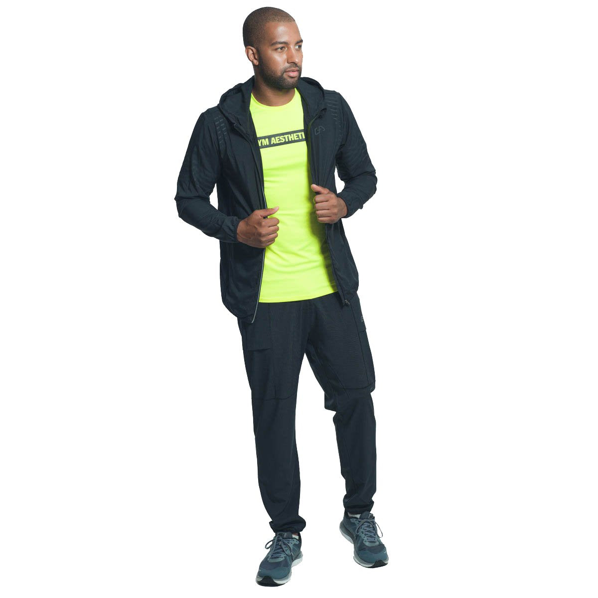 Image of Packable Windbreaker Performance jacket with hood for Men