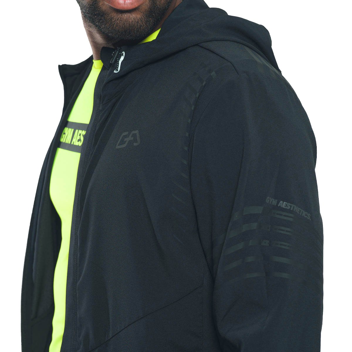 Image of Packable Windbreaker Performance jacket with hood for Men