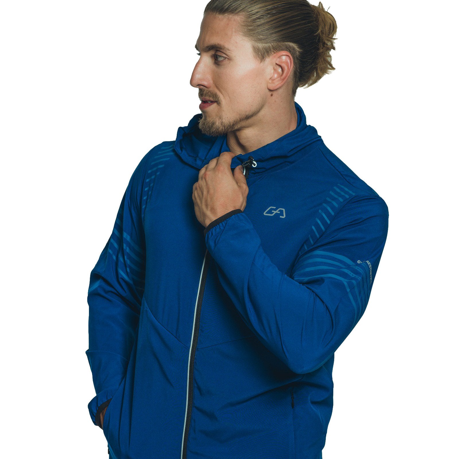 Image of Packable Windbreaker Performance jacket with hood for Men