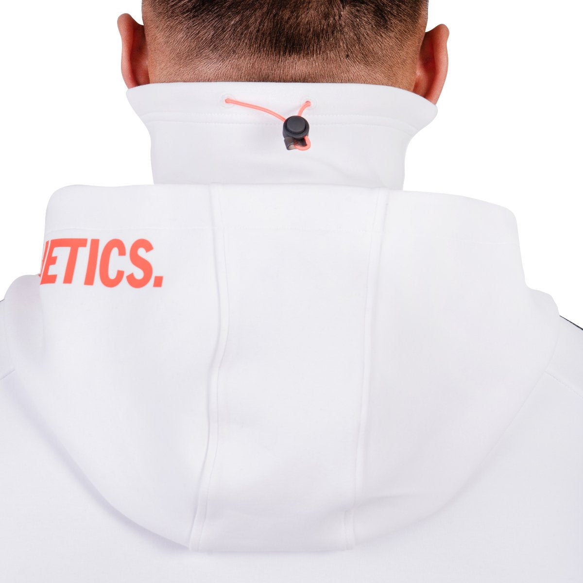 Image of Protection Detachable Mask 1/2 Zip Mock Hoodies for Men