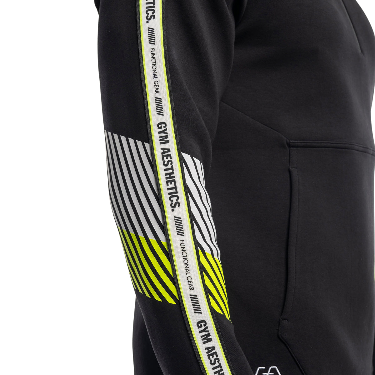 Image of Protection Detachable Mask 1/2 Zip Mock Hoodies for Men