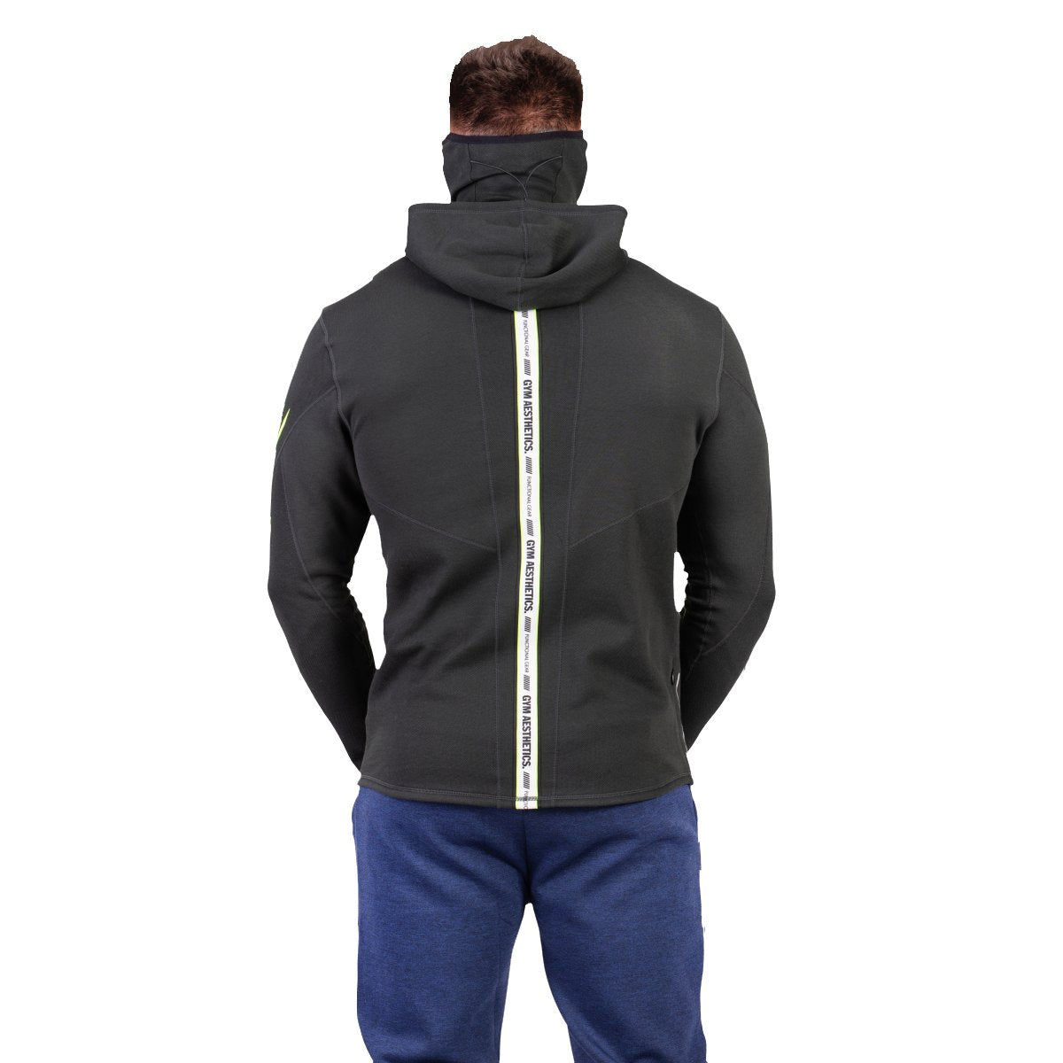 Image of Protection Detachable Mask Hooded T Shirt for Men