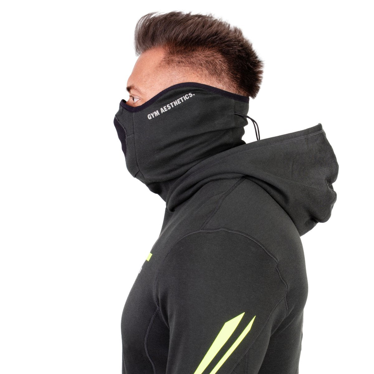 Protection Detachable Mask Hooded T Shirt for Men