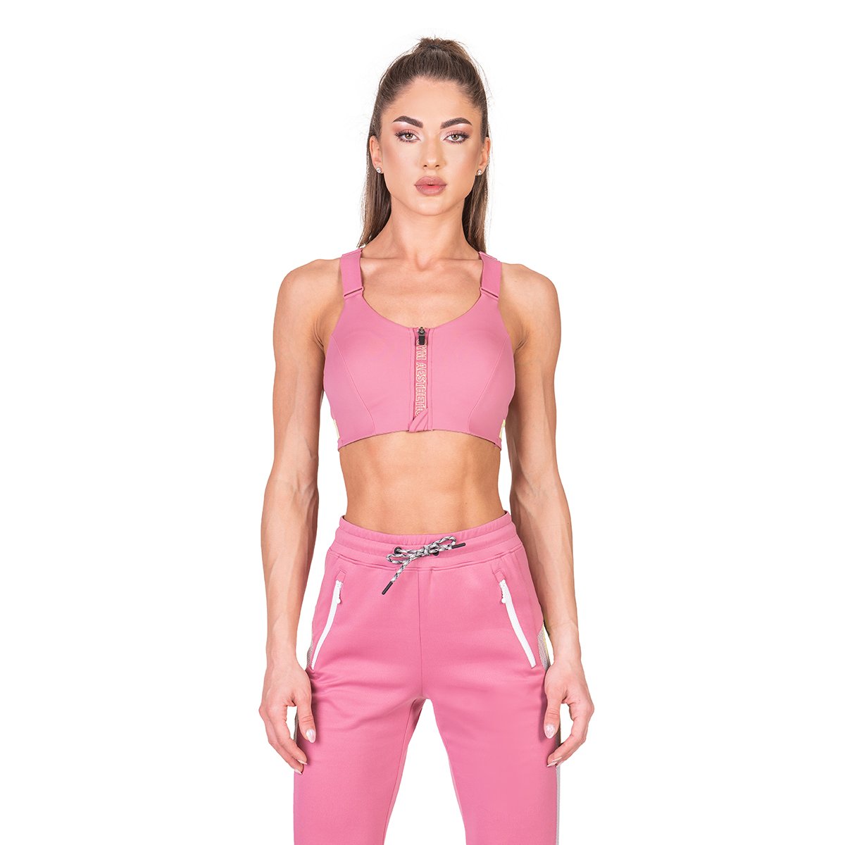 Image of Training Zip Sports Bra for Women