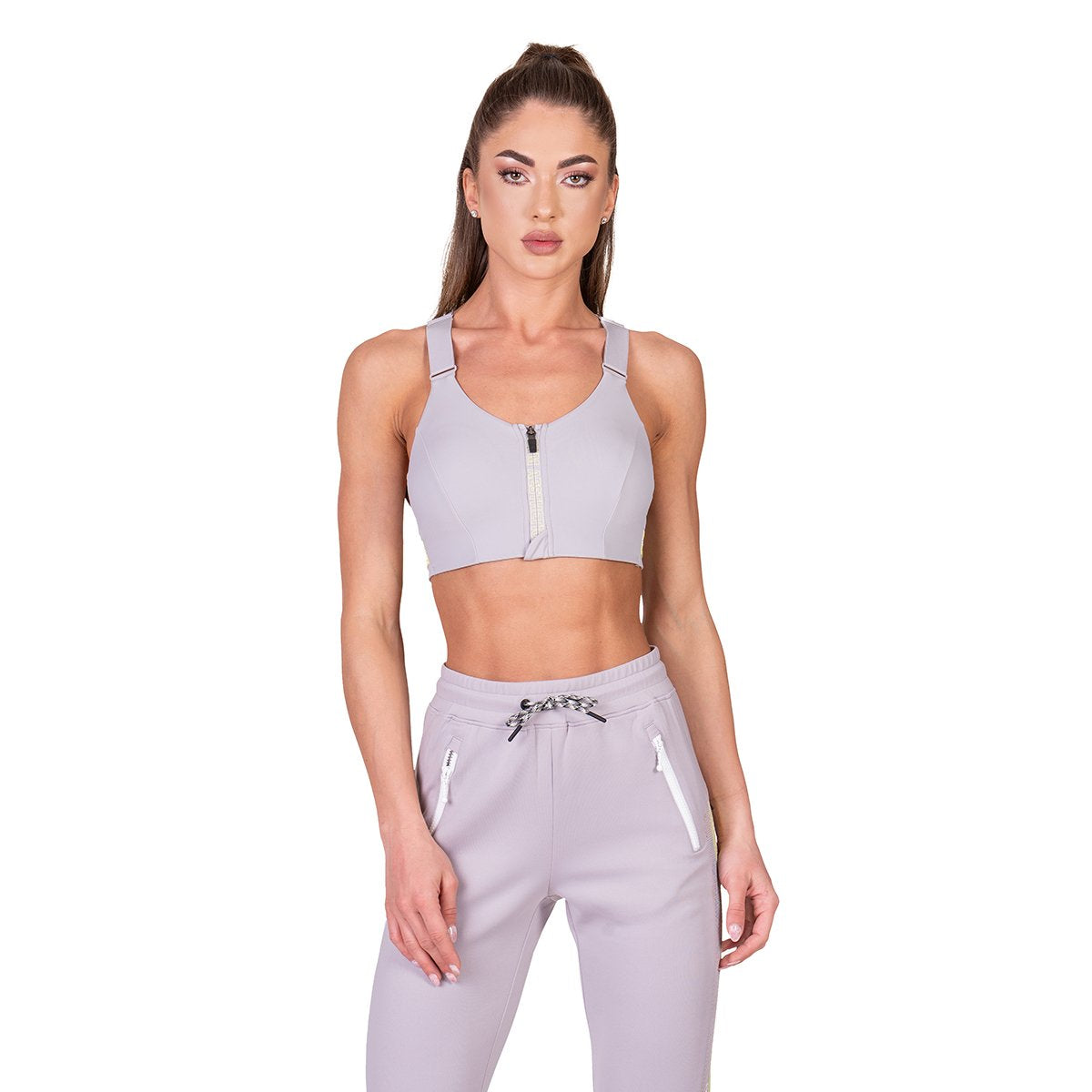 Image of Training Zip Sports Bra for Women