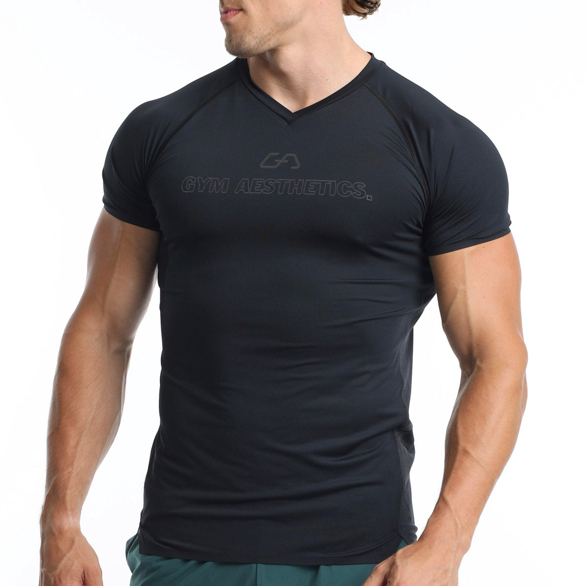 Image of V-Neck Raglan Functional Shirt Intensity for Men