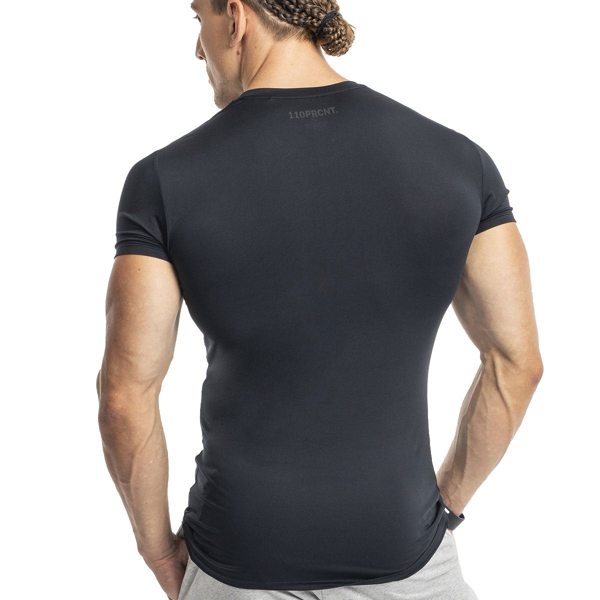 Image of V-Neck Tight-Fit T-Shirt Intensity for Men
