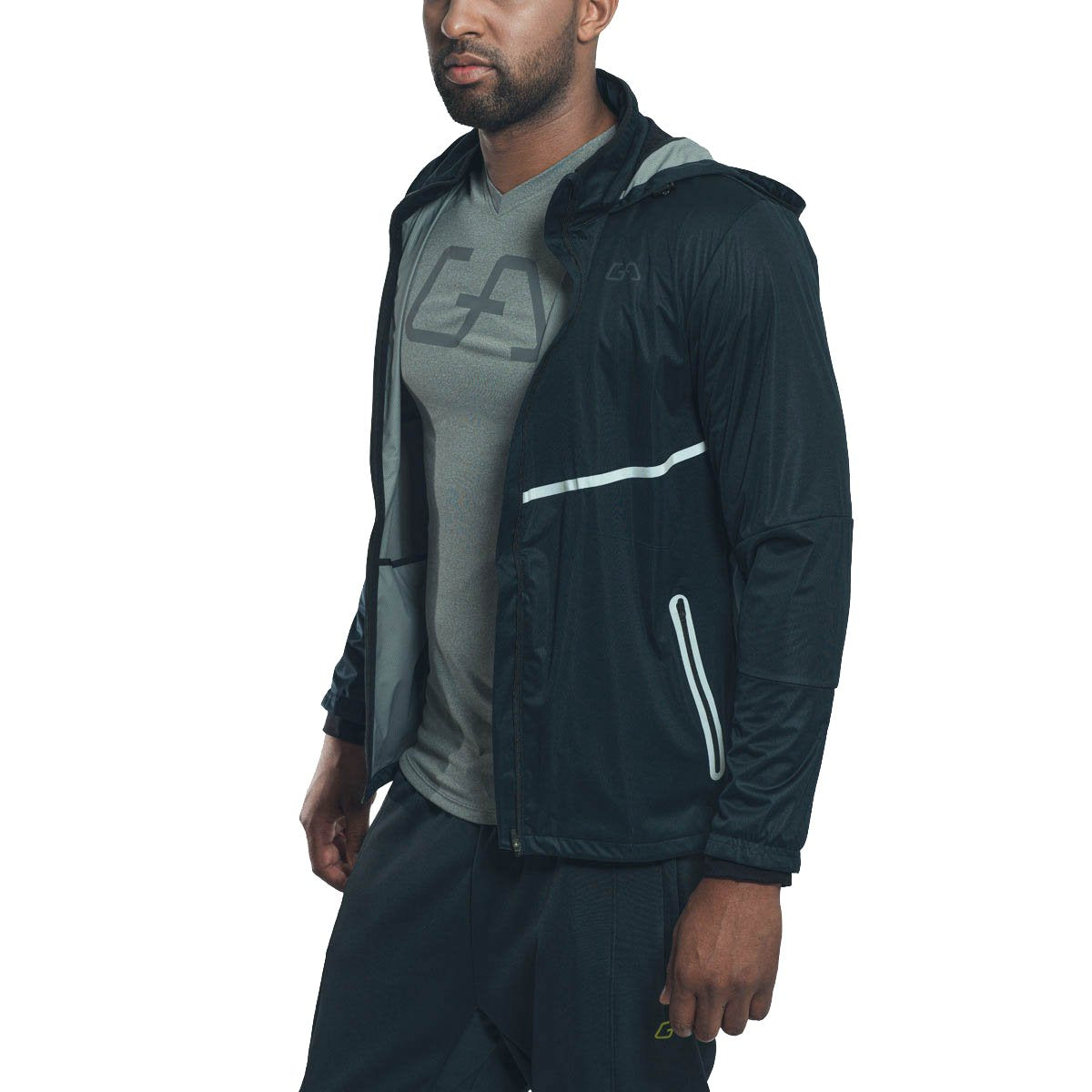 Image of Windbreaker Performance jacket with hood for Men