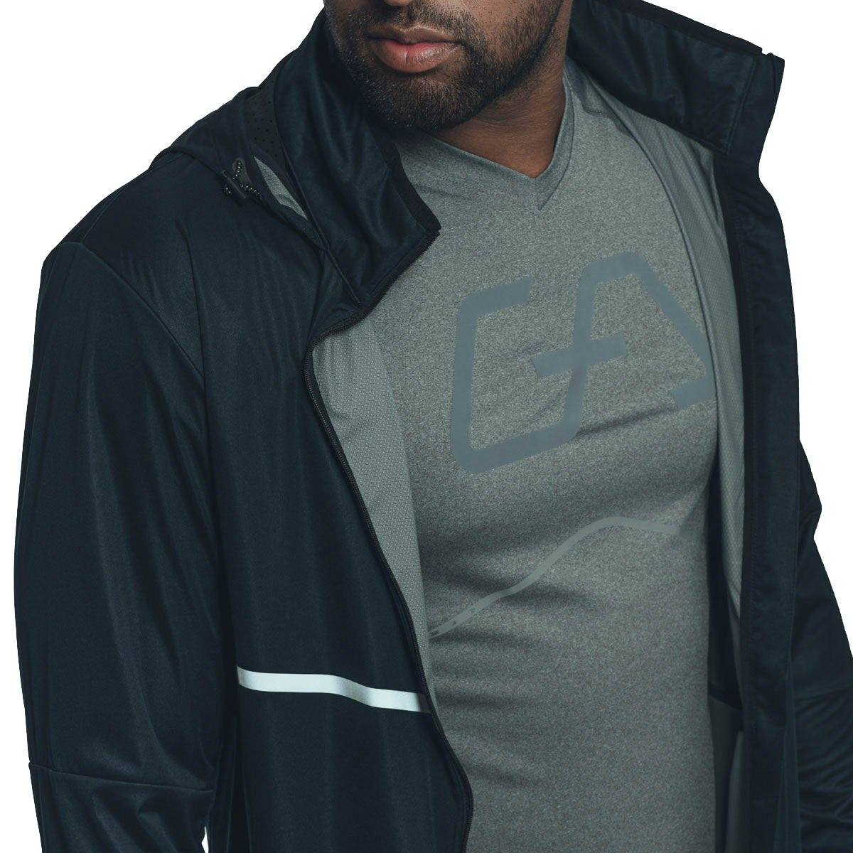 Image of Windbreaker Performance jacket with hood for Men