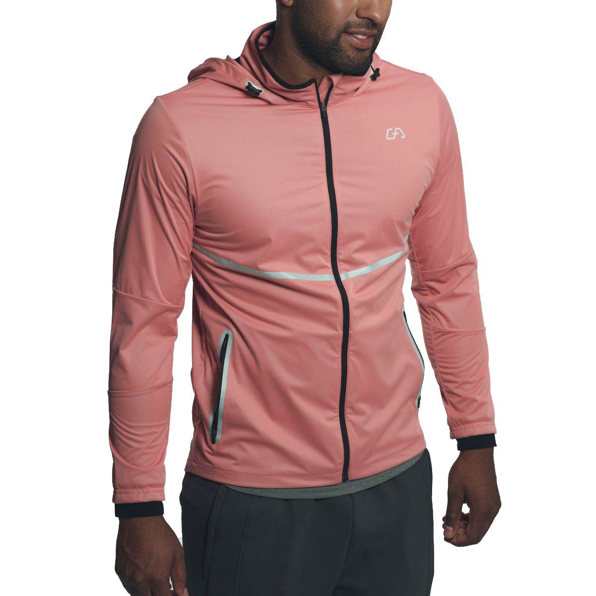 メンズウェア T042420006 COMBINATION HOODED JACKET M Xysaqa Men's Jacket, Hooded, Windproof, Lightweight