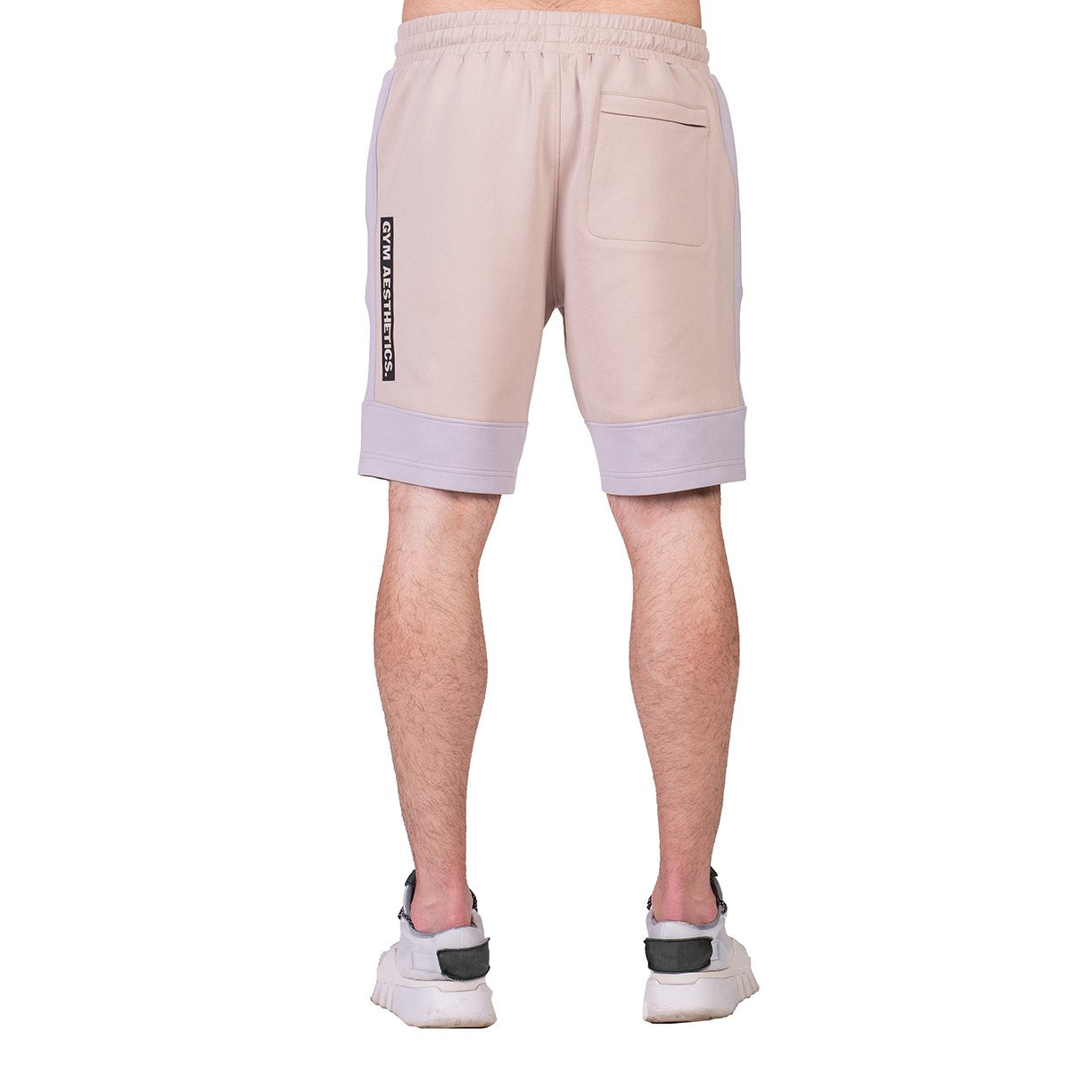 Image of Workout Color Blocking Cotton Touch 9 inch Running Shorts for Men