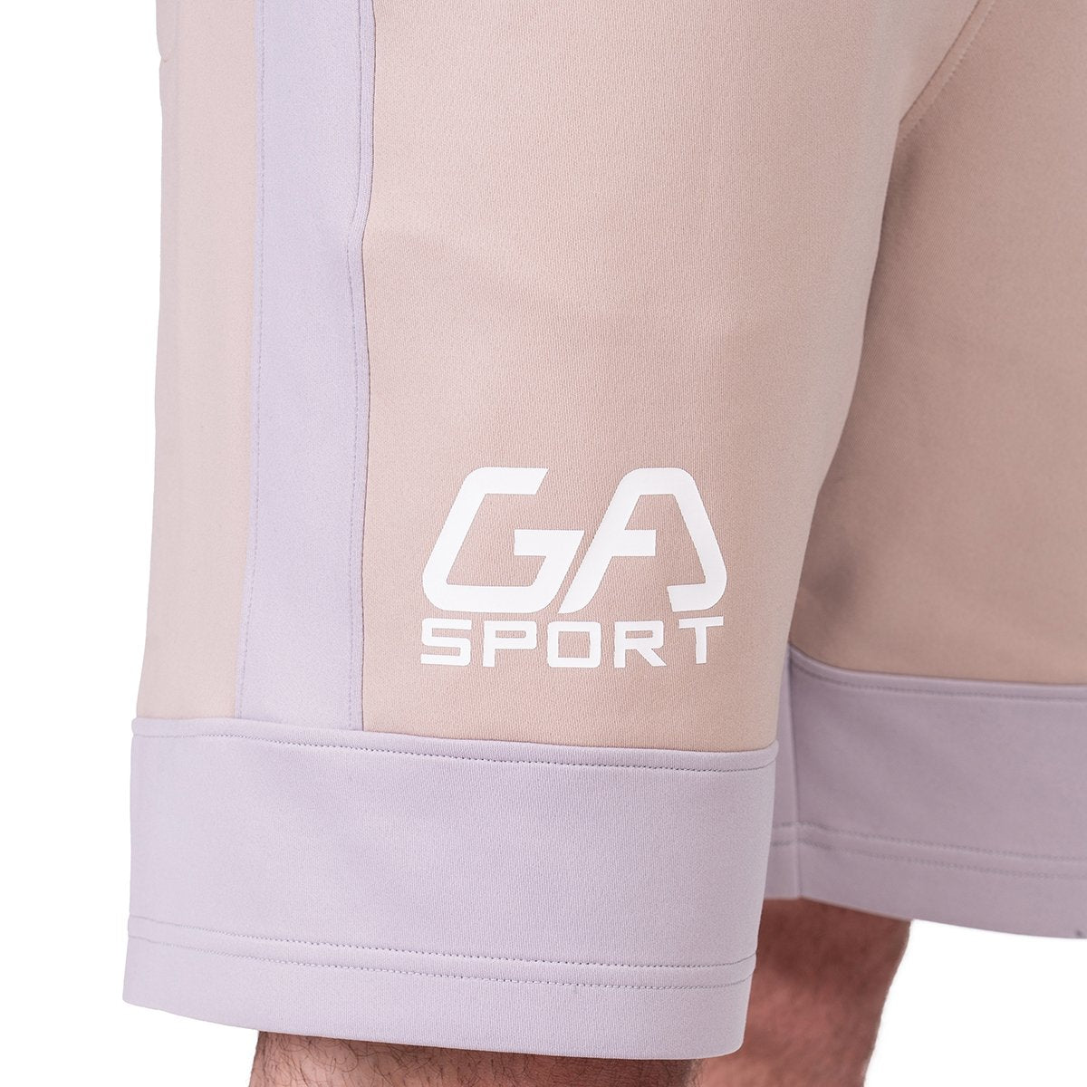 Image of Workout Color Blocking Cotton Touch 9 inch Running Shorts for Men