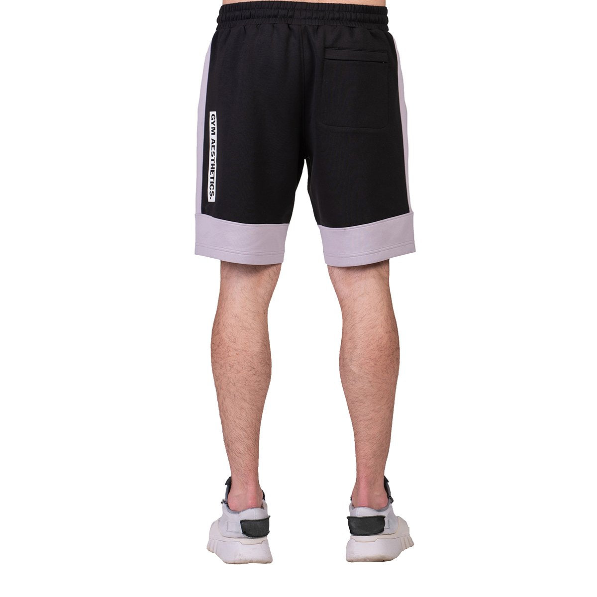 Image of Workout Color Blocking Cotton Touch 9 inch Running Shorts for Men
