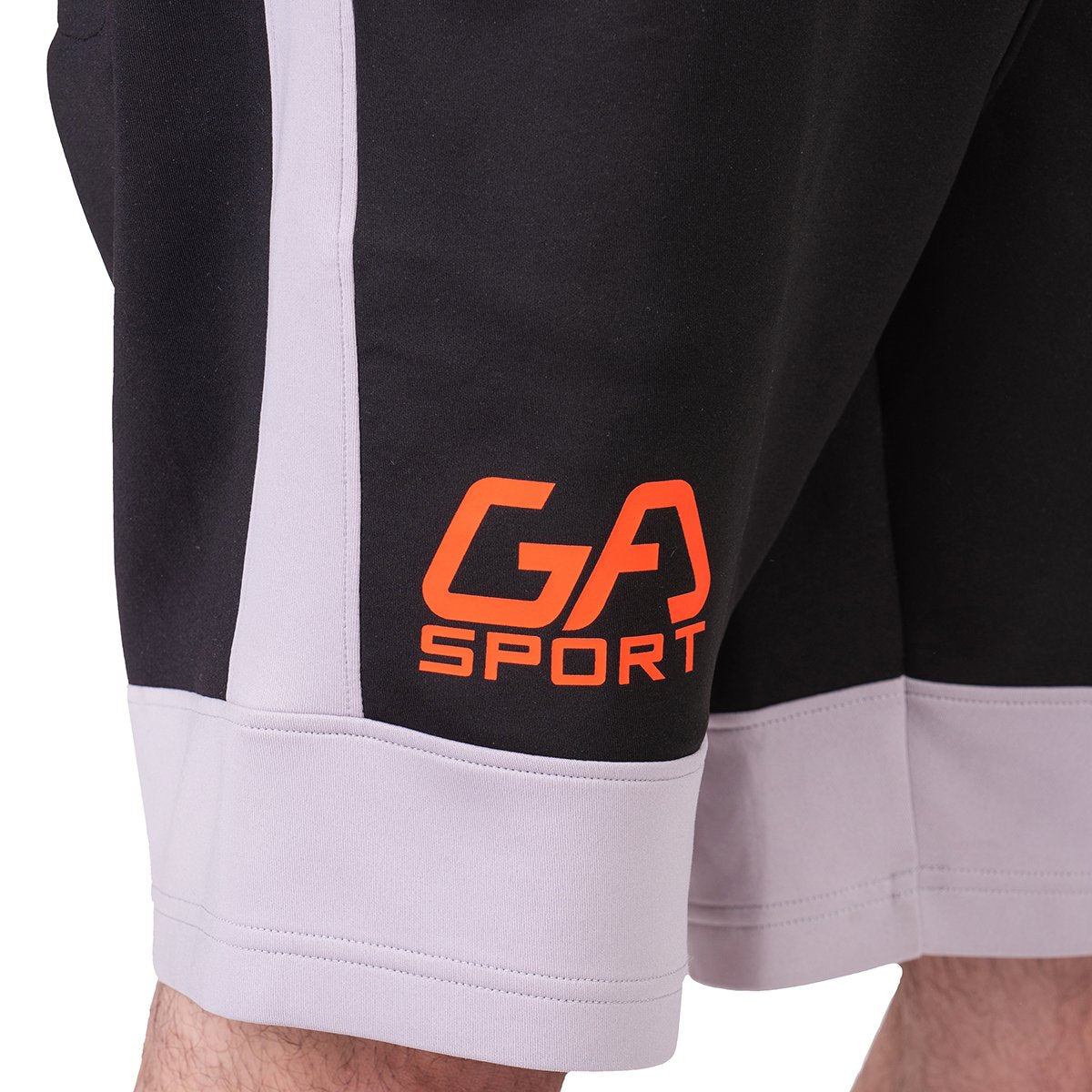 Image of Workout Color Blocking Cotton Touch 9 inch Running Shorts for Men
