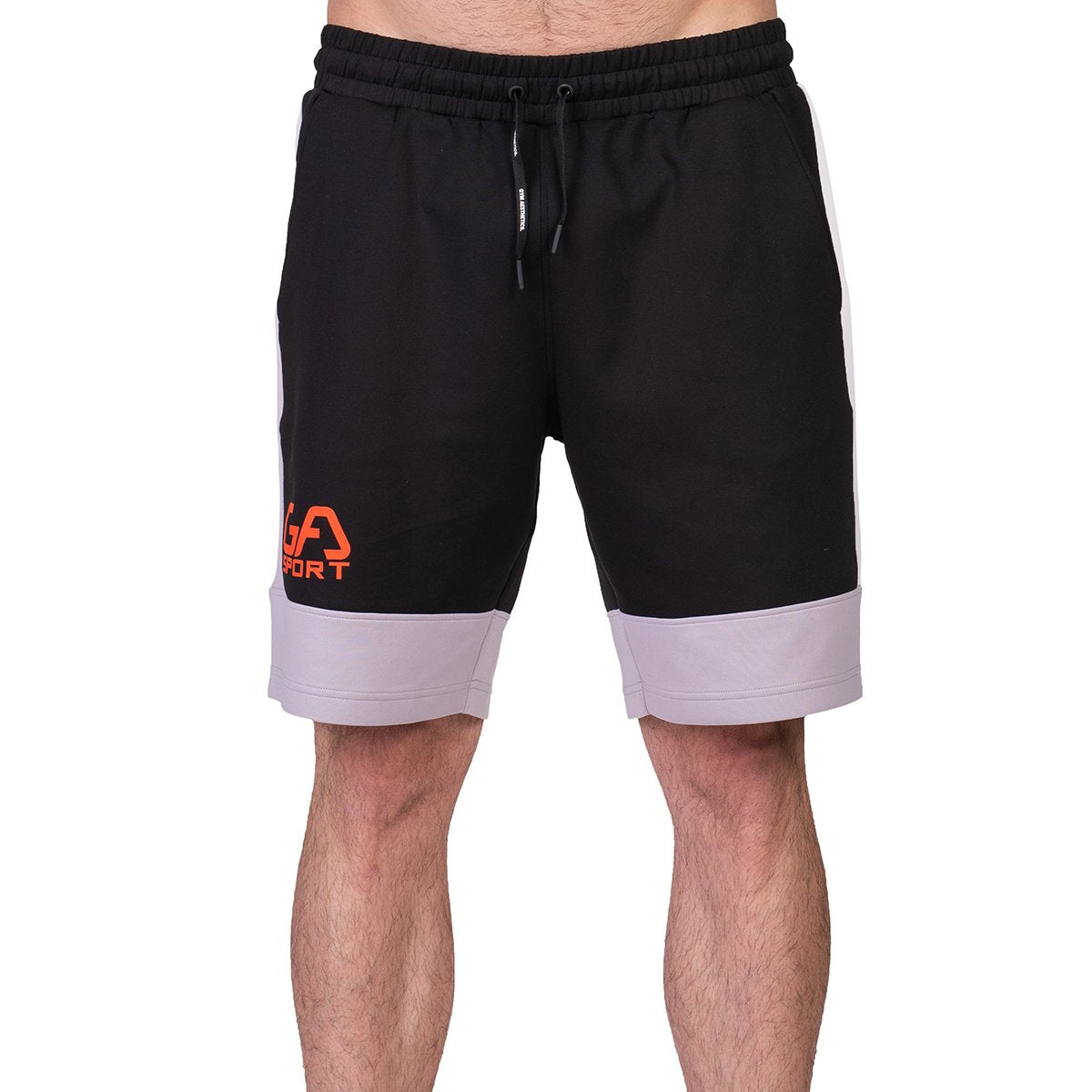 Image of Workout Color Blocking Cotton Touch 9 inch Running Shorts for Men