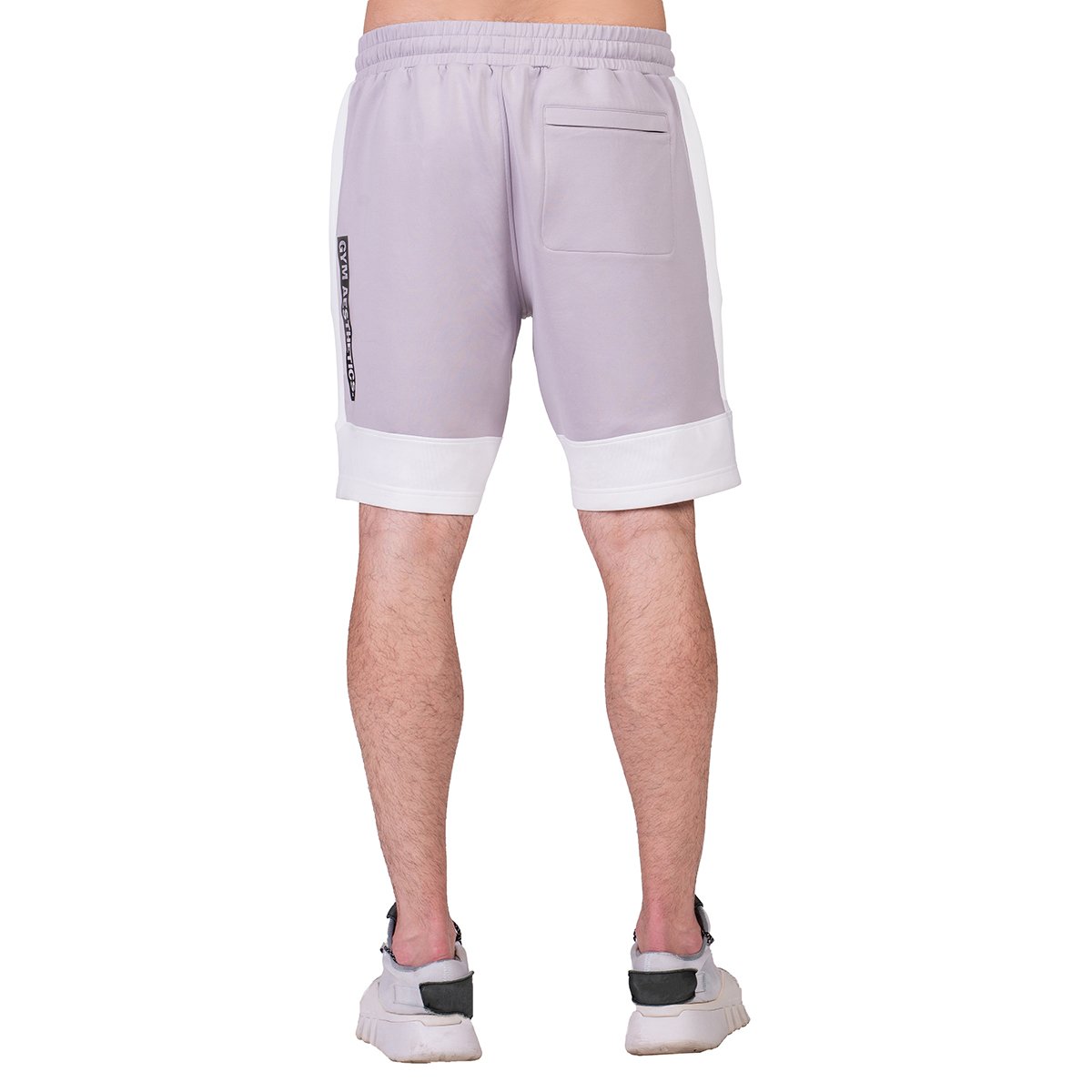 Image of Workout Color Blocking Cotton Touch 9 inch Running Shorts for Men