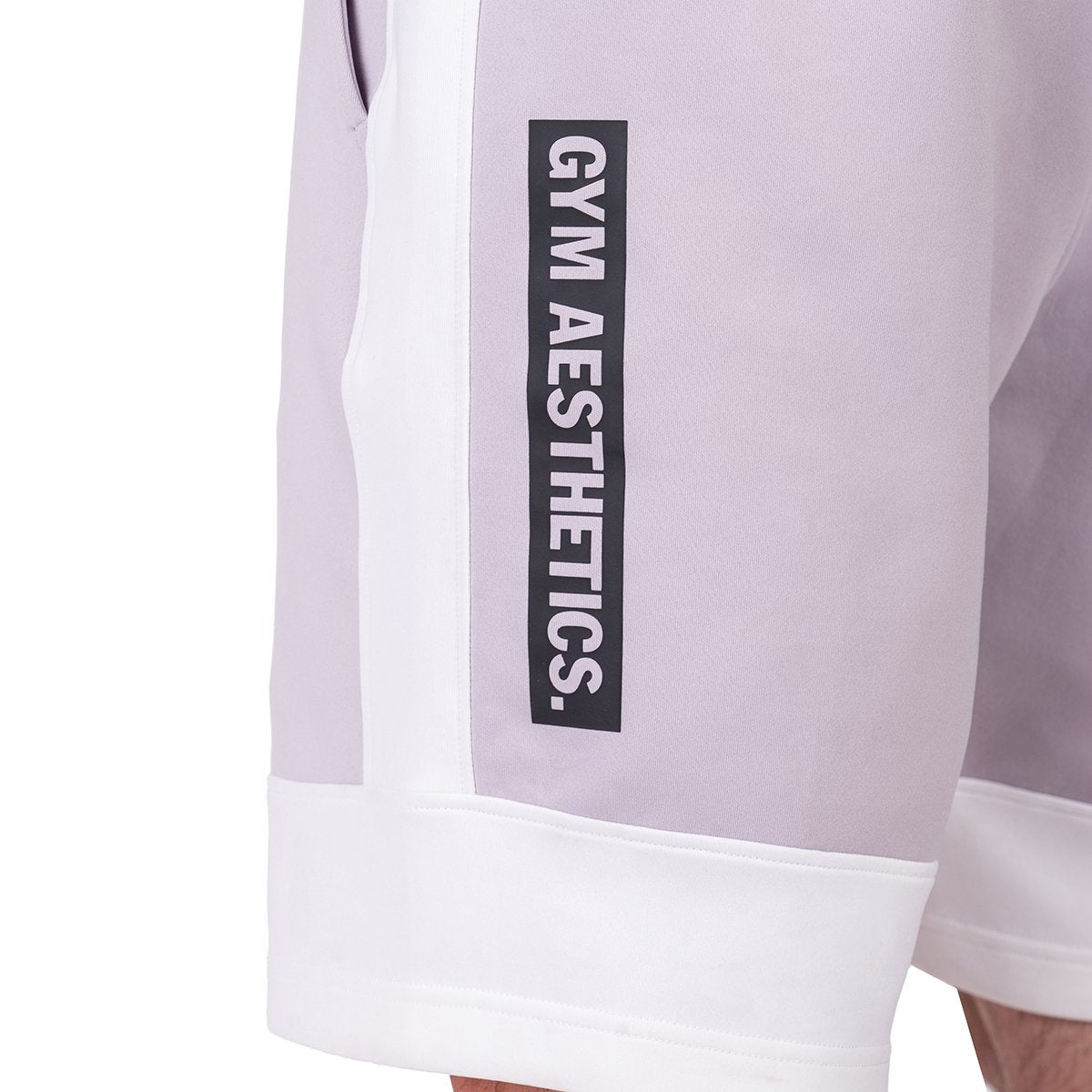 Image of Workout Color Blocking Cotton Touch 9 inch Running Shorts for Men