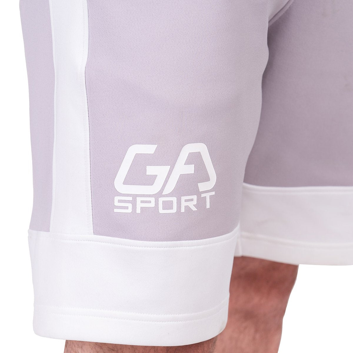 Image of Workout Color Blocking Cotton Touch 9 inch Running Shorts for Men