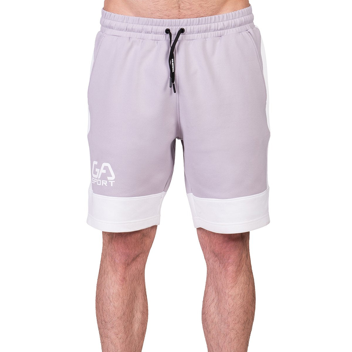 Image of Workout Color Blocking Cotton Touch 9 inch Running Shorts for Men